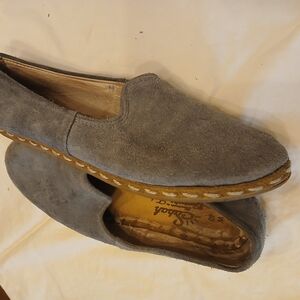 Sabah Gray Suede Loafers Slip-Ons